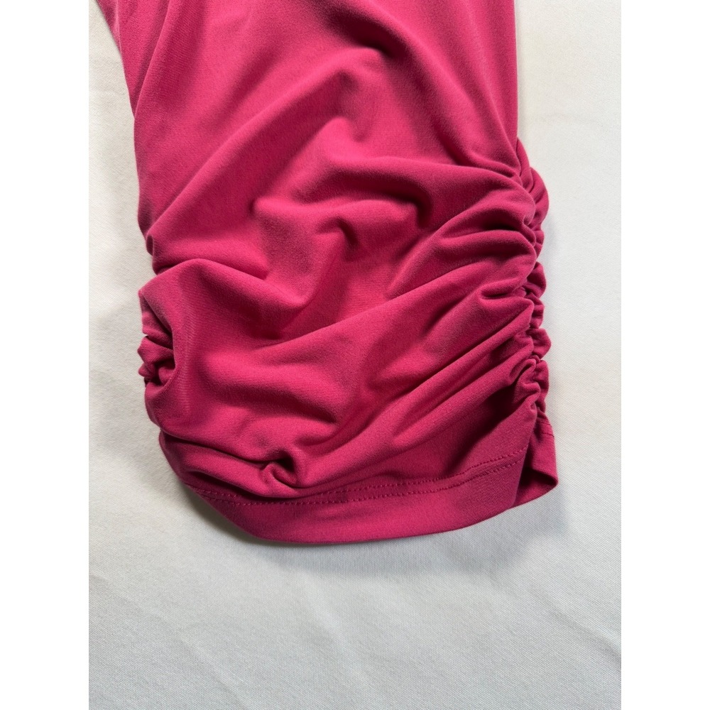Susan Graver Pink Easy to Wear Scoop Neck 1X Top with Bohemian Infinity‎ Scarf - Picture 9 of 15